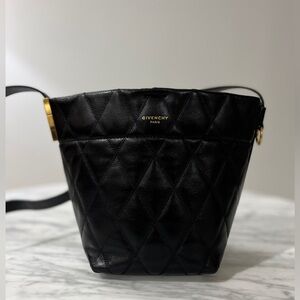 NWT Givenchy GV Quilted Leather Mini Bucket Bag